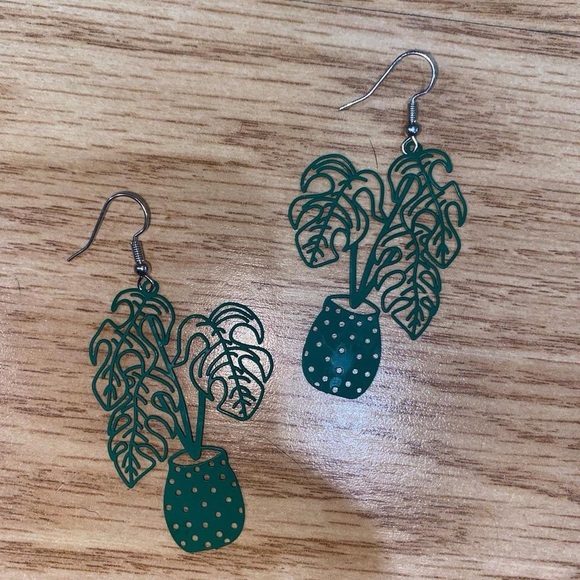 plant earrings - Picture 2 of 2